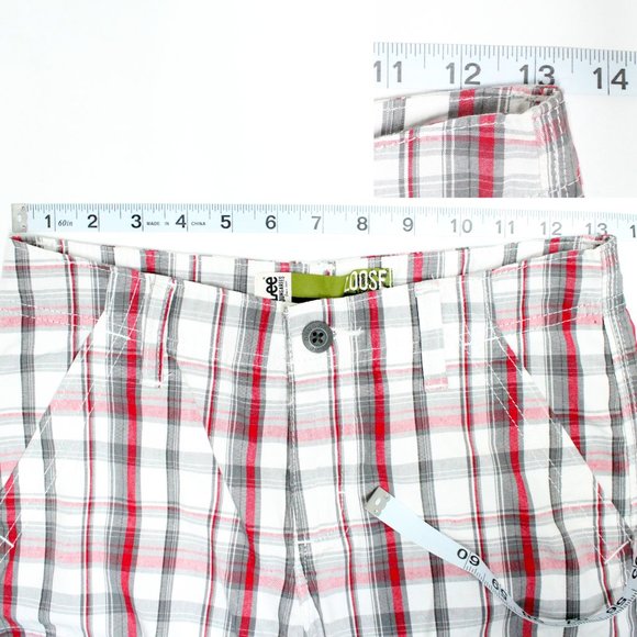 Boy's Lee Dungarees Loose Plaid Cargo Shorts - Picture 7 of 12